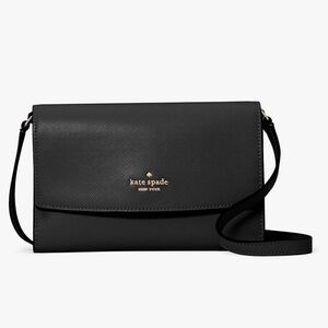 Kate Spade Black Crossbody Bag with Gold Hardware